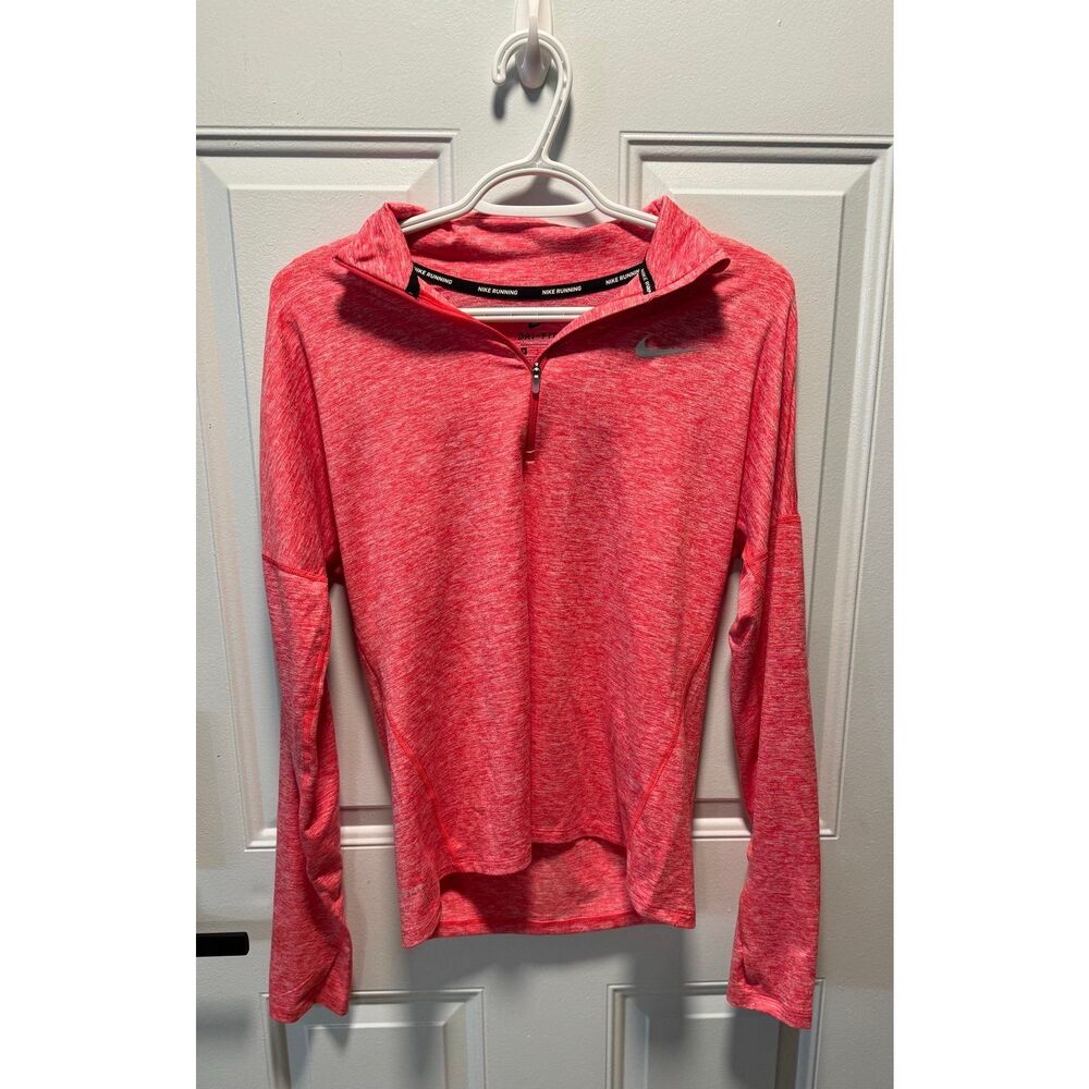Women’s‎ Nike Pink Dri-Fit 1/4 Zip Pullover Sweatshirt Size Small